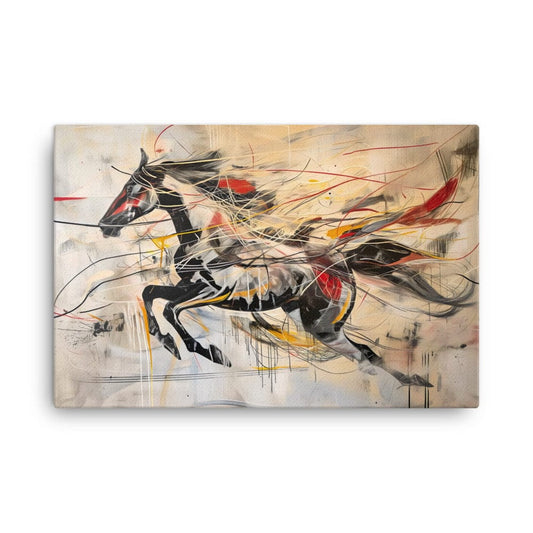Peinture Cheval Abstrait – Voyage Artistique Contemporain