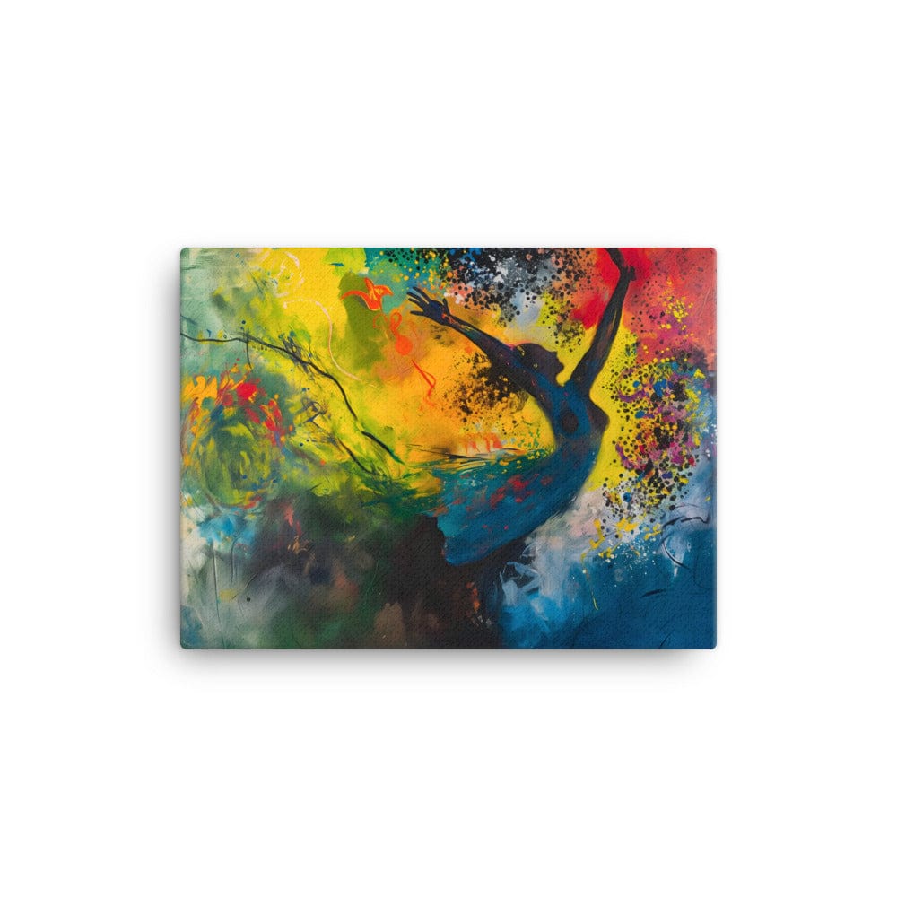 Peinture Danseuse Abstraite Multicolore