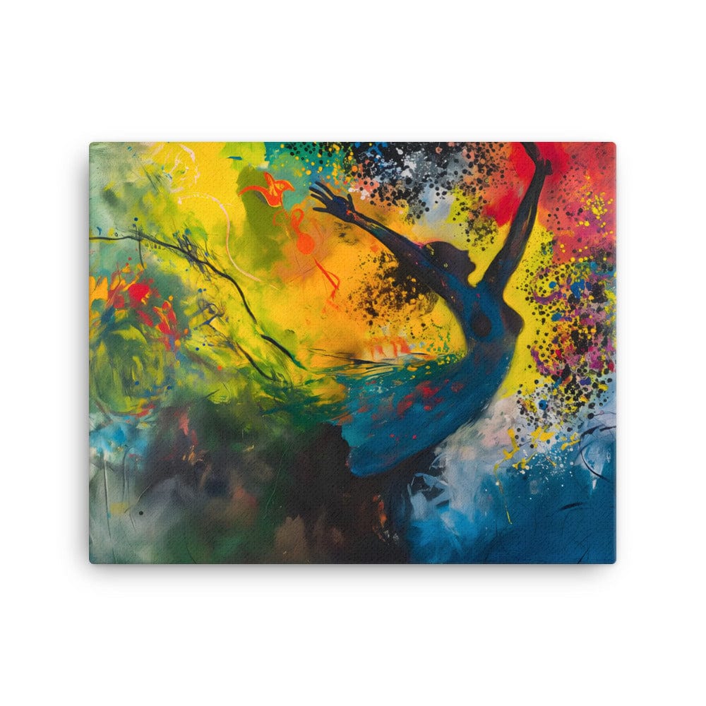 Peinture Danseuse Abstraite Multicolore