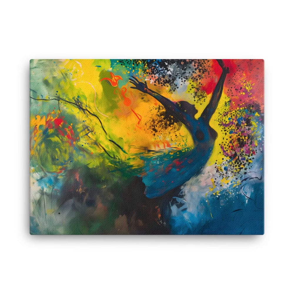 Peinture Danseuse Abstraite Multicolore