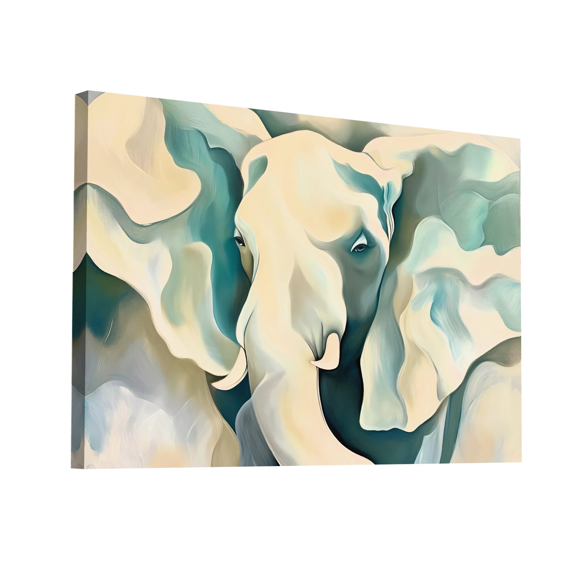 Product Hero 3D WebP Peinture - Elephant Abstrait - Art Virtuoso