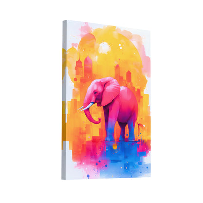 Product Hero 3D WebP Peinture Éléphant Rose - Fantaisie Urbaine - Art Virtuoso