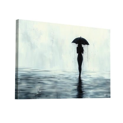 Product Hero 3D WebP Peinture Femme Sous La Pluie - Street Art - Art Virtuoso