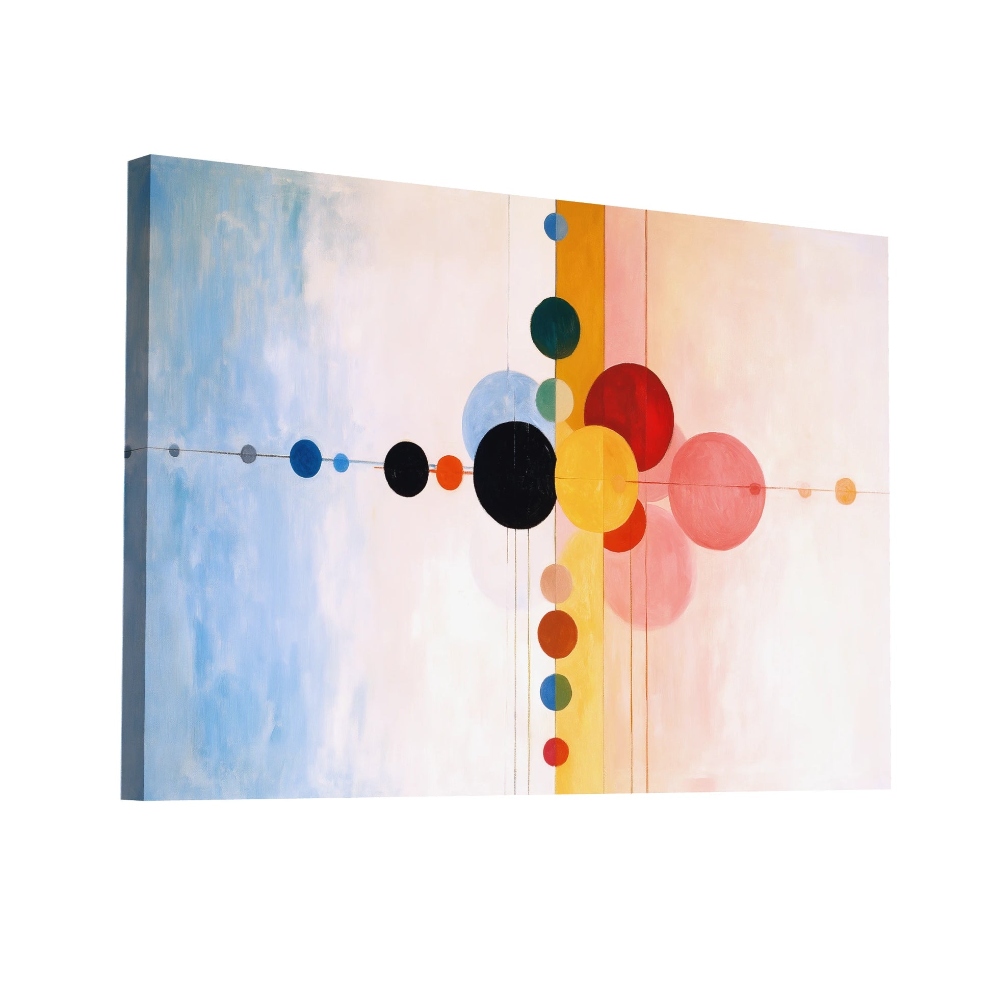 Product Hero 3D WebP Peinture Géométrique Scandinave - Constellation Moderne - Art Virtuoso