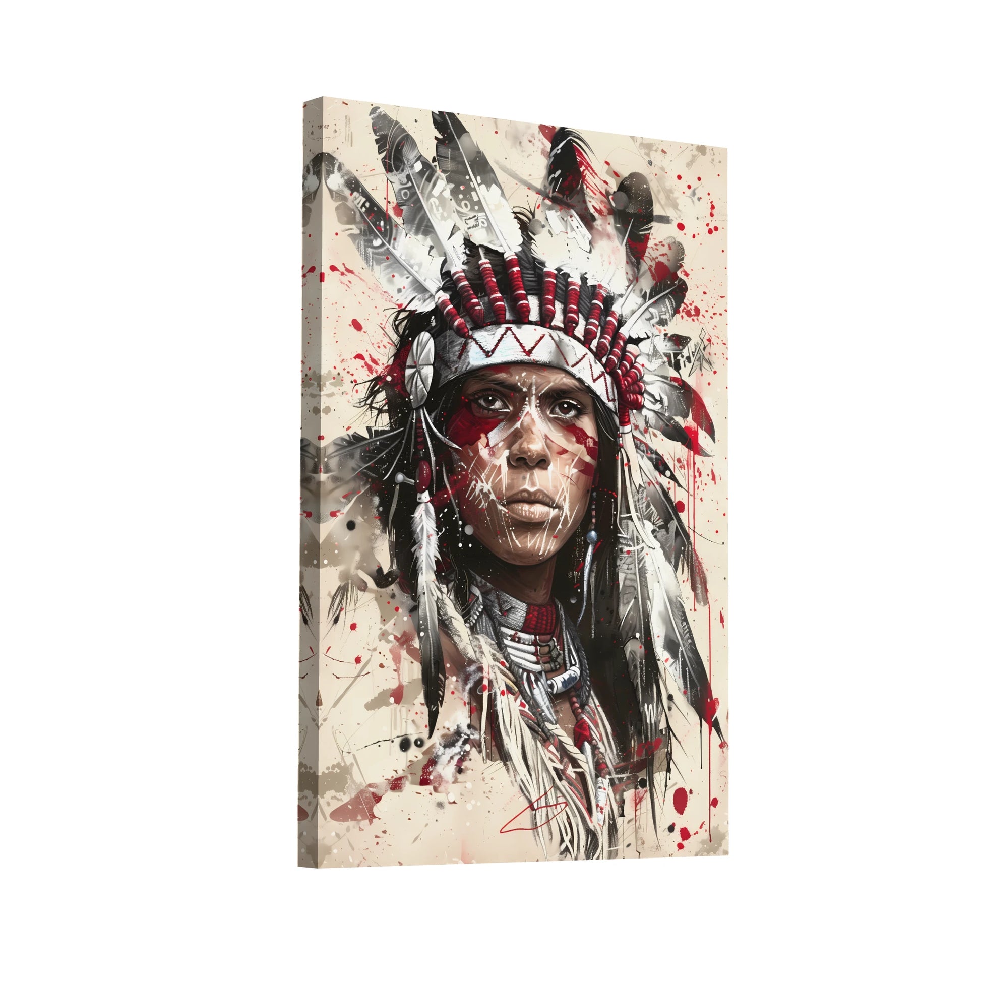 Product Hero 3D WebP Peinture Indienne - Visage Street Art - Art Virtuoso