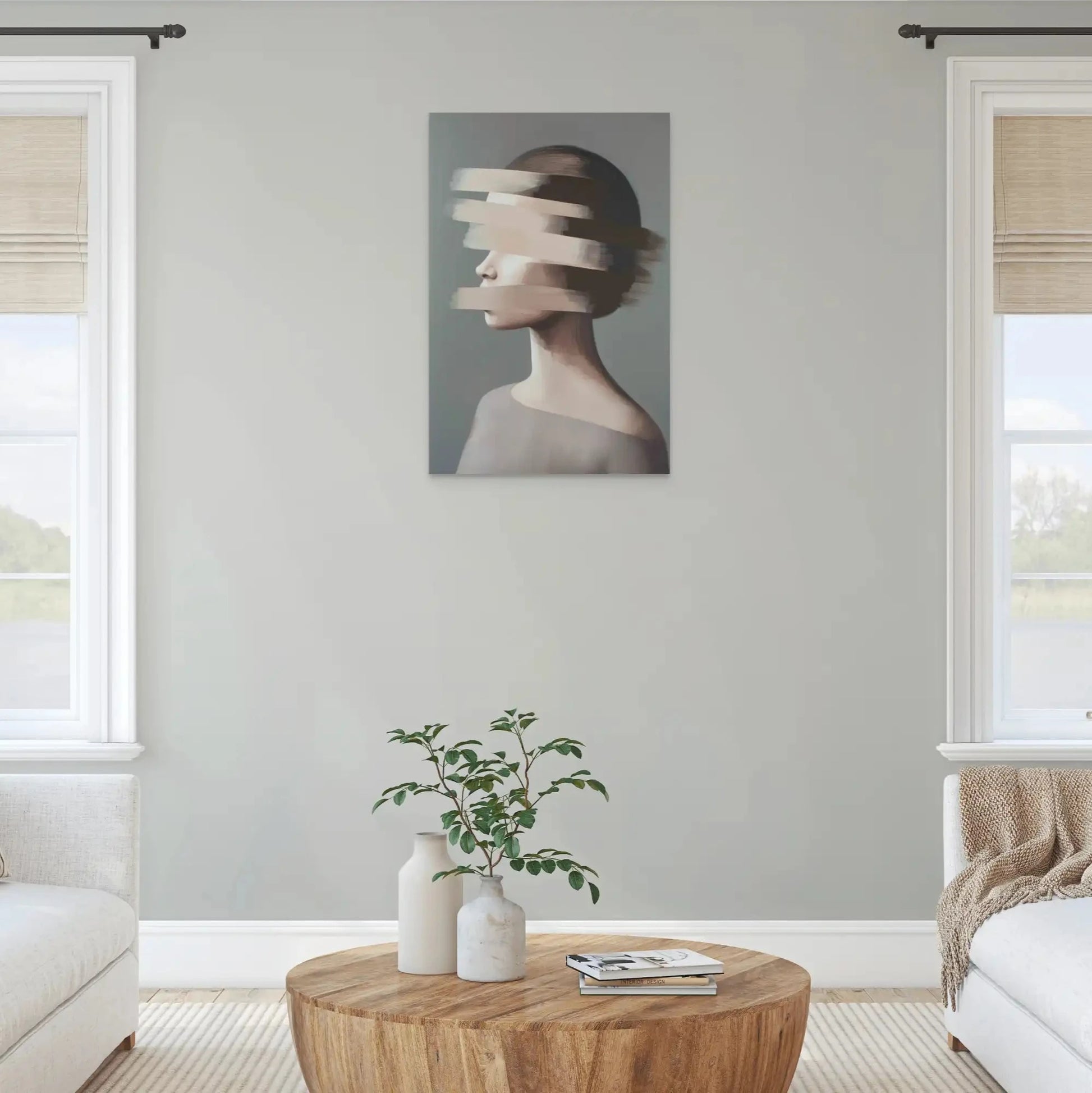 Peinture Minimaliste Femme Affiches, reproductions et œuvres graphiques Art Virtuoso