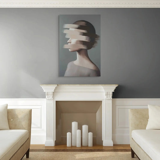 Peinture Minimaliste Femme Affiches, reproductions et œuvres graphiques Art Virtuoso