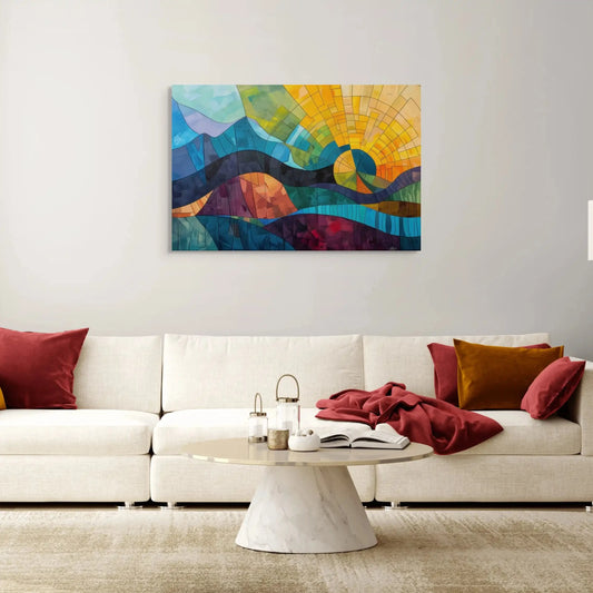 Peinture Montagne Design Affiches, reproductions et œuvres graphiques Art Virtuoso