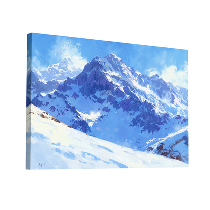 Product Hero 3D WebP Peinture Montagne Enneigée - Art Virtuoso