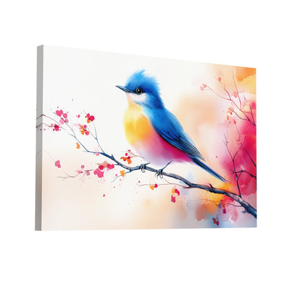 Product Hero 3D WebP Peinture Oiseau Aquarelle - Ambiance Printanière - Art Virtuoso