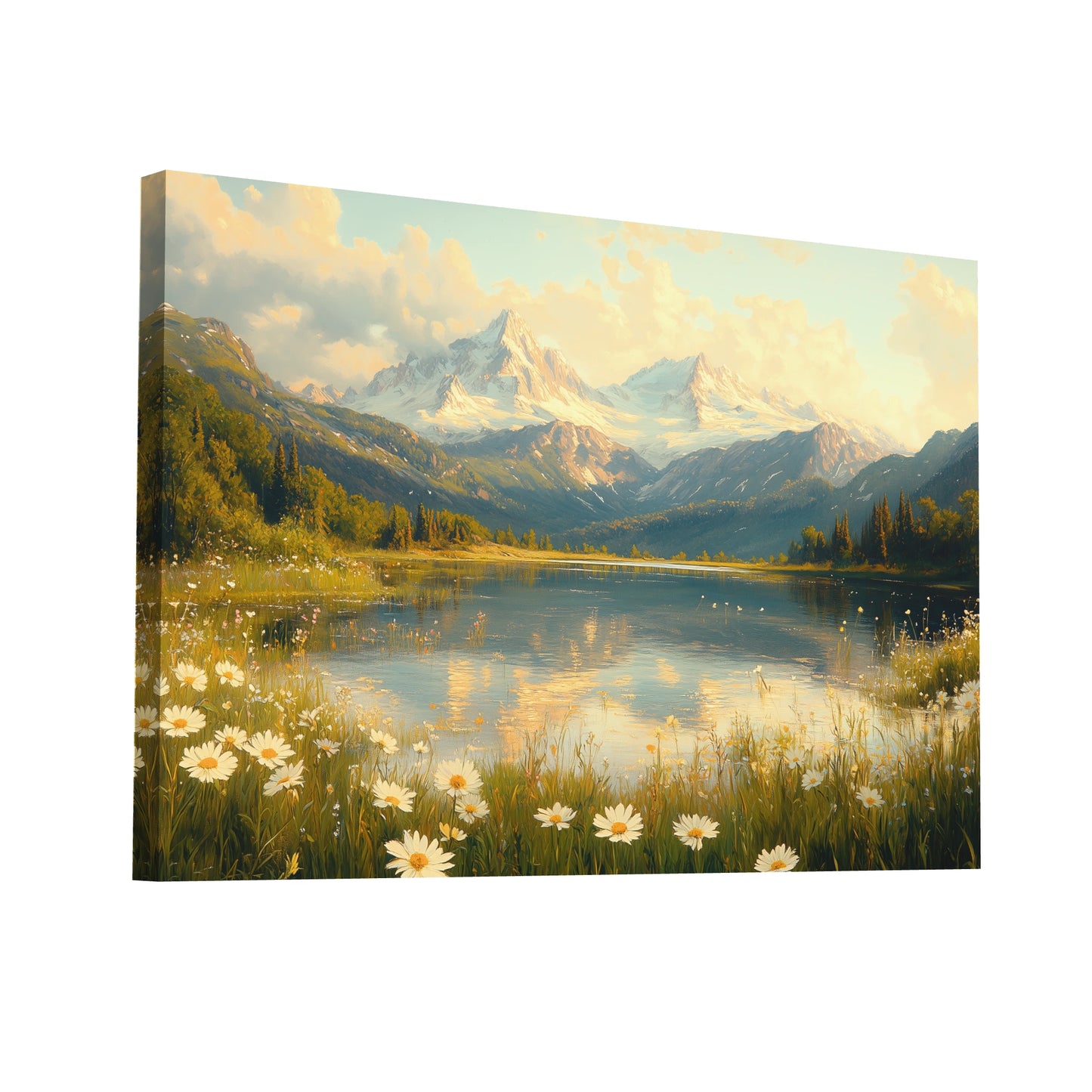 Product Hero 3D WebP Peinture Paysage - Lac Paisible - Art Virtuoso
