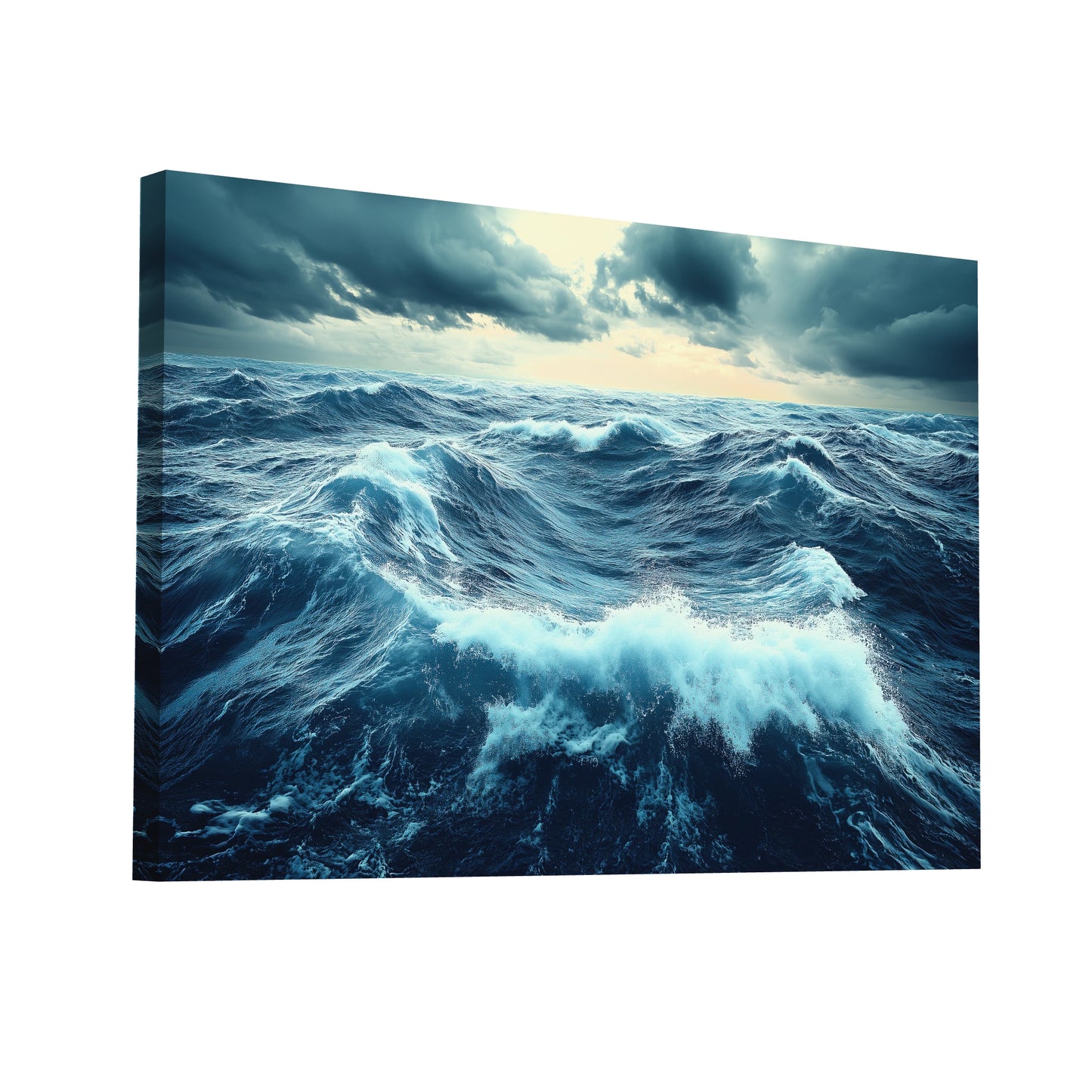 Product Hero 3D WebP Peinture Paysage - Ocean Bleu Profond - Art Virtuoso