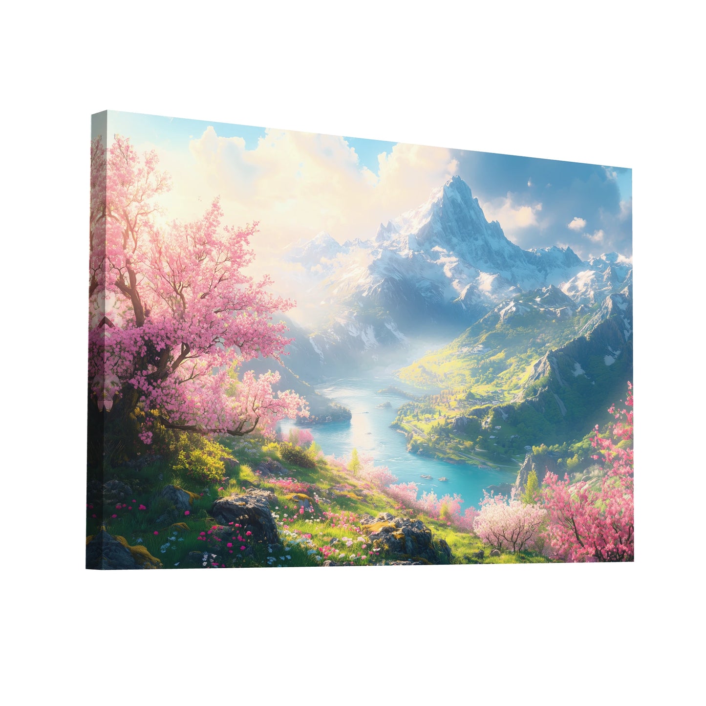 Product Hero 3D WebP Peinture Paysage sur Toile - Art Virtuoso