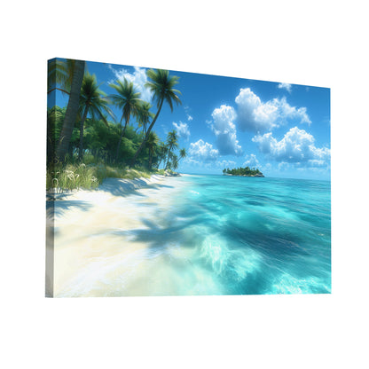 Product Hero 3D WebP Peinture Plage Tropicale - Art Virtuoso