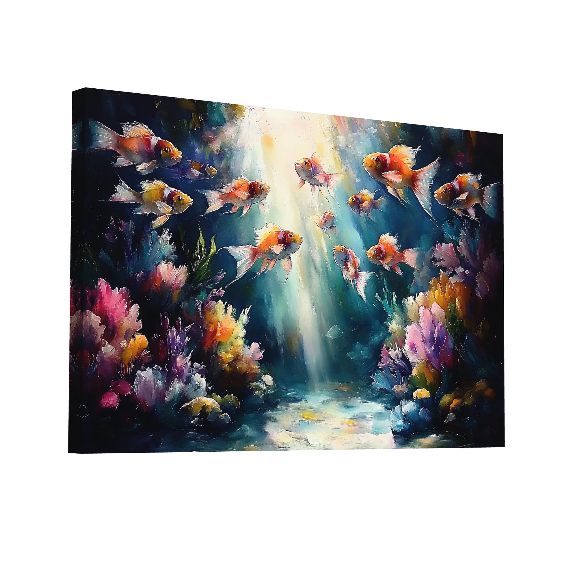 Product Hero 3D WebP Peinture Poissons Exotiques - Voyage Aquatique - Art Virtuoso