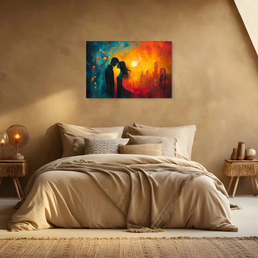 Peinture Romantique Contemporain - Sous Le Soleil Couchant Affiches, reproductions et œuvres graphiques Art Virtuoso