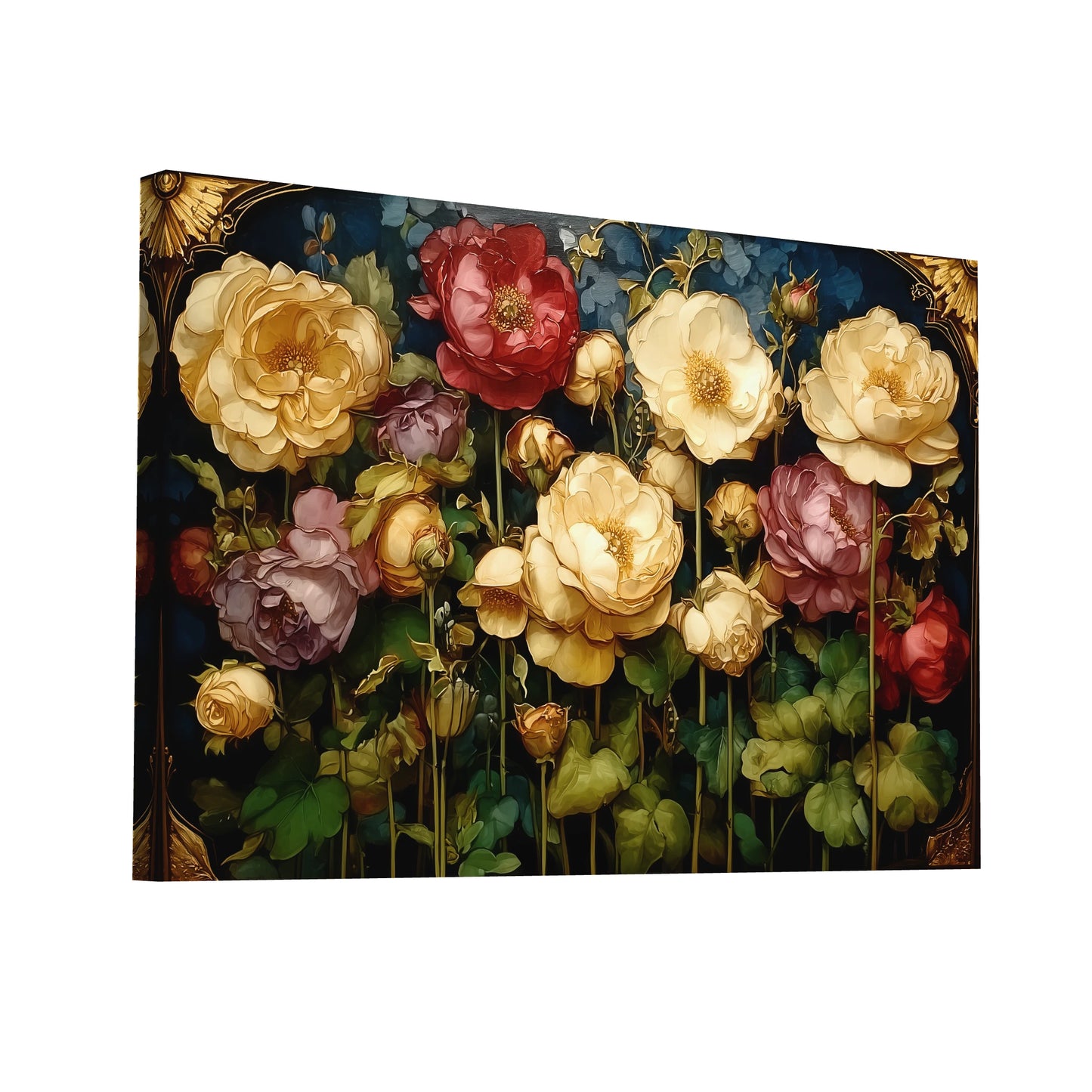 Product Hero 3D WebP Peinture Roseraie Belle Époque – Jardin de roses anciennes - Art Virtuoso