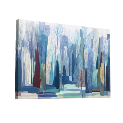Product Hero 3D WebP Peinture Scandinave Contes de Fée – forêt graphique aux brumes boréales - Art Virtuoso