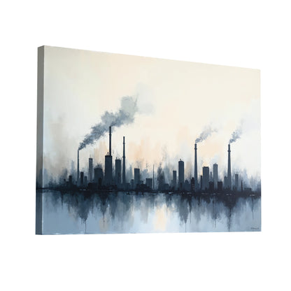 Product Hero 3D WebP Peinture sur Toile Style Industriel - Art Virtuoso