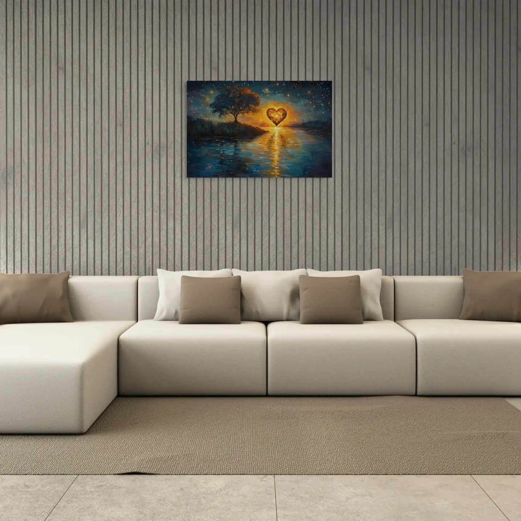 Peinture Surréaliste Contemporaine - Horizon Amoureuse Affiches, reproductions et œuvres graphiques Art Virtuoso