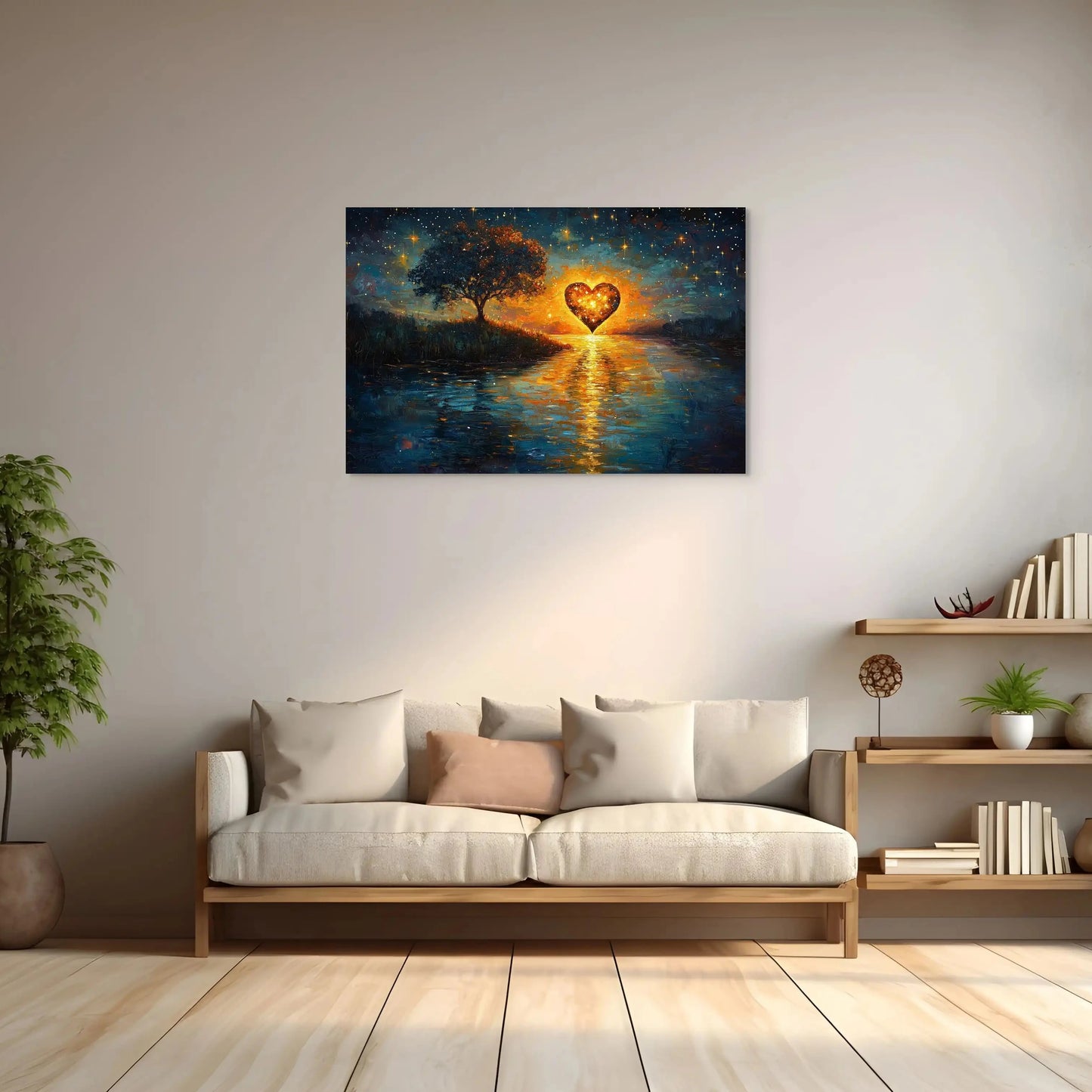 Peinture Surréaliste Contemporaine - Horizon Amoureuse Affiches, reproductions et œuvres graphiques Art Virtuoso
