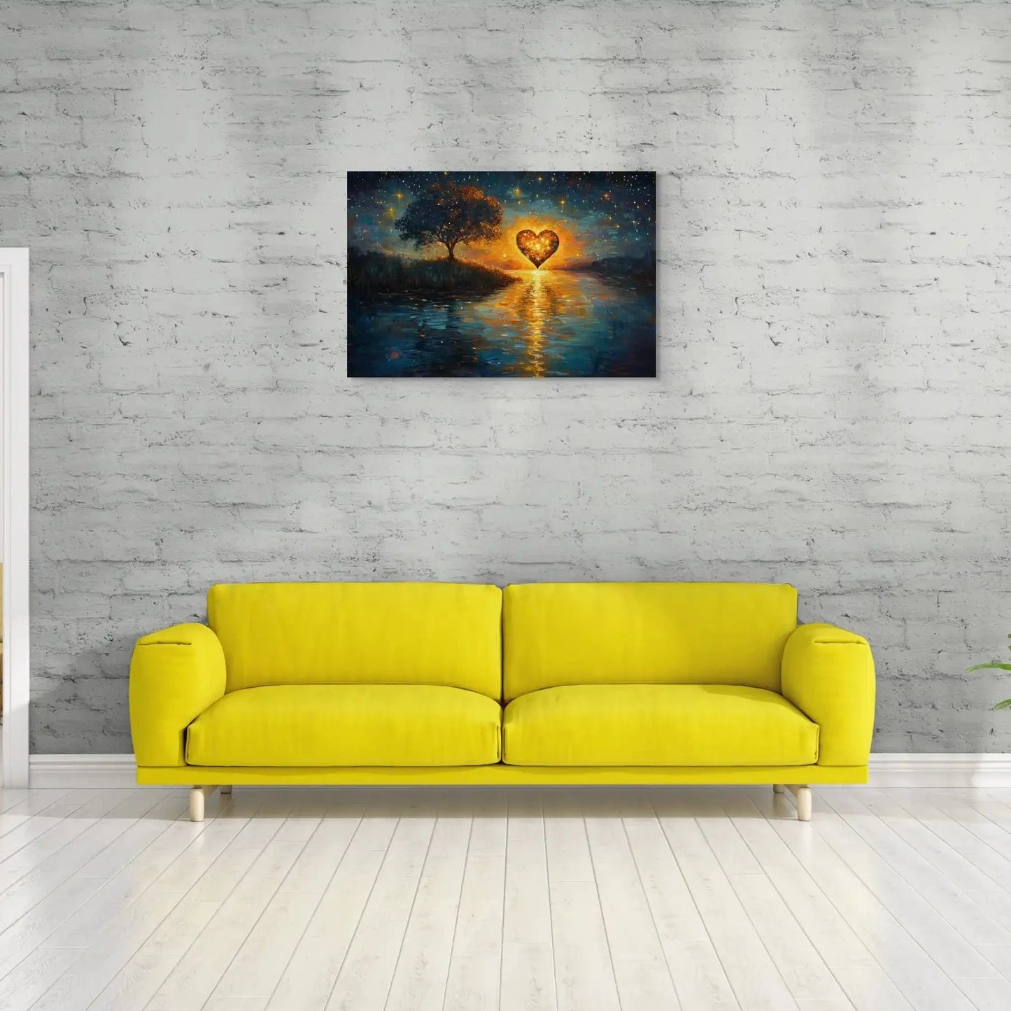 Peinture Surréaliste Contemporaine - Horizon Amoureuse Affiches, reproductions et œuvres graphiques Art Virtuoso