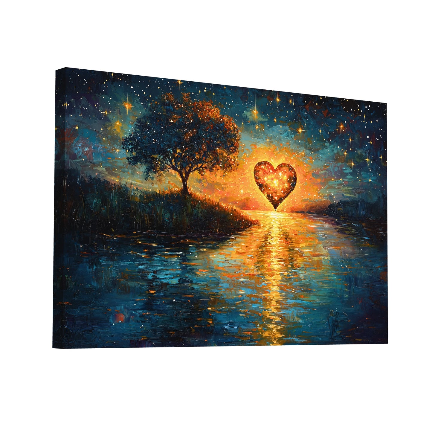 Product Hero 3D WebP Peinture Surréaliste Contemporaine - Horizon Amoureuse - Art Virtuoso