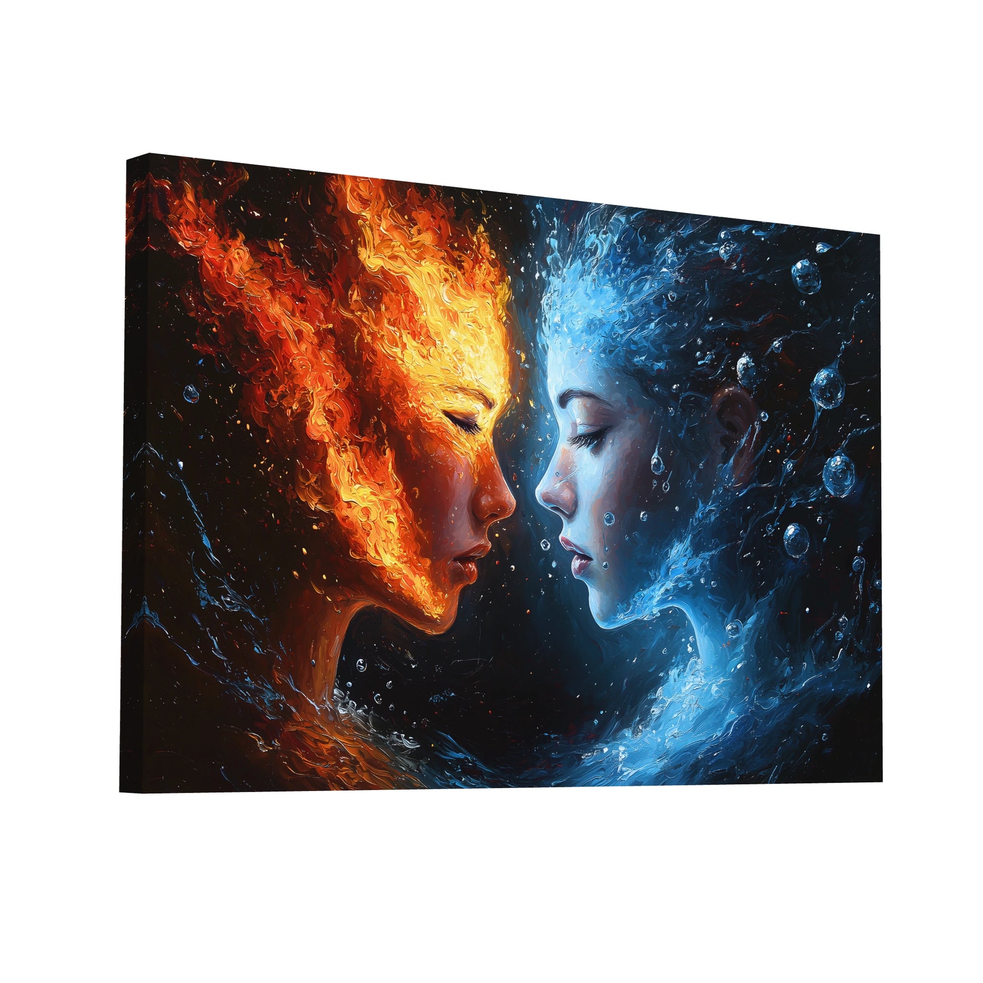 Product Hero 3D WebP Peinture Surréaliste - Couleur de la Dualité - Art Virtuoso