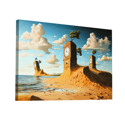 Product Hero 3D WebP Peinture Surréaliste Moderne - les Rives du Temps - Art Virtuoso