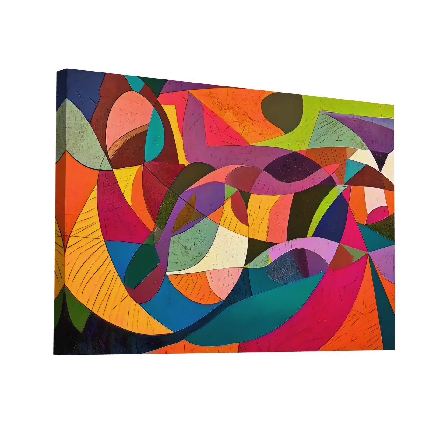 Product Hero 3D WebP Peinture Tableau Abstrait - style Bauhaus - Art Virtuoso