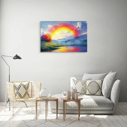 Peinture Aquarelle - Arc-en-Ciel Affiches, reproductions et œuvres graphiques Art Virtuoso