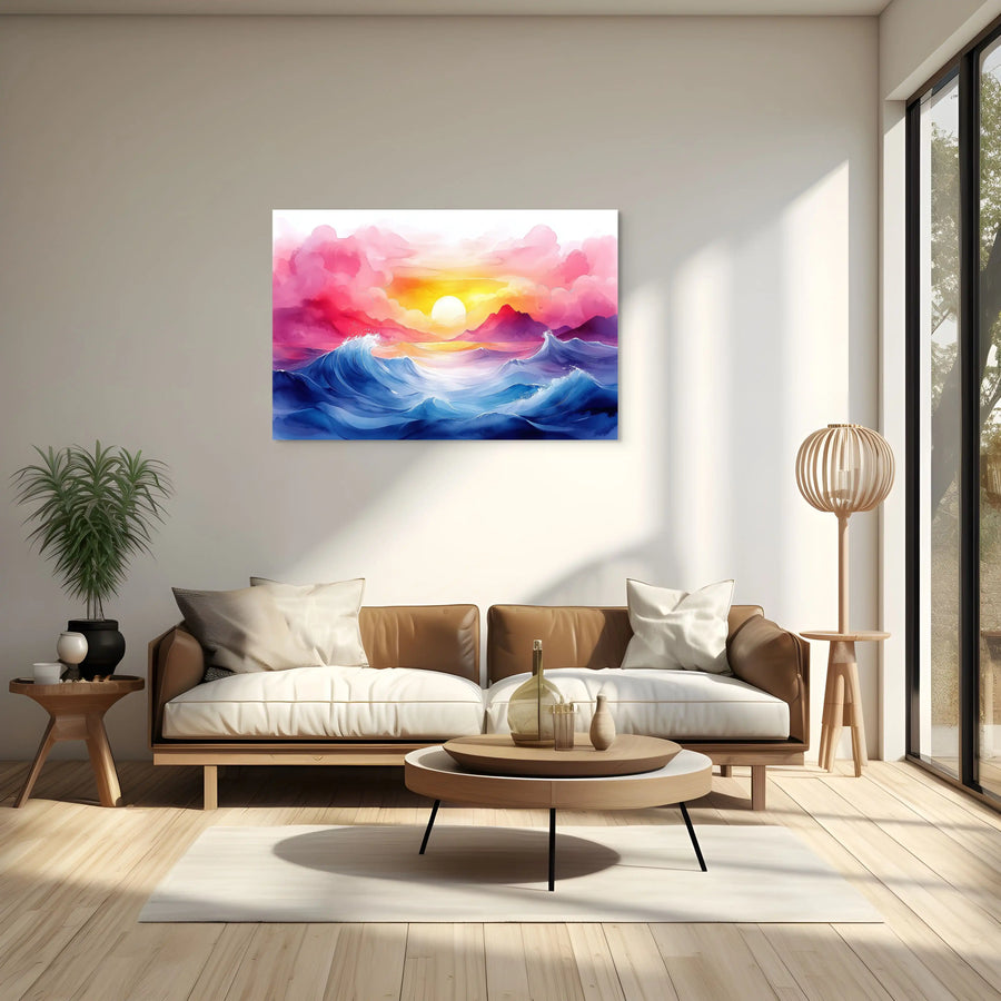 Peinture Aquarelle Mer - Énergie Océane