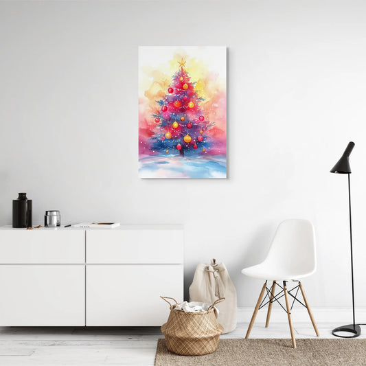 Peinture Aquarelle Noël - Magie des Fêtes Affiches, reproductions et œuvres graphiques Art Virtuoso