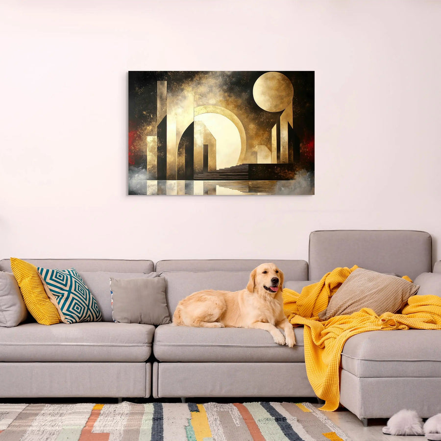Peinture Art Deco - Toile Métropolis