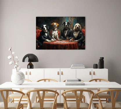 Tableau Chien Poker : Partie Entre Gentlemen