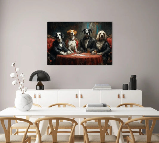 Tableau Chien Poker : Partie Entre Gentlemen