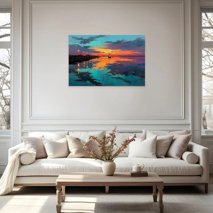 Tableau Coucher de Soleil sur l'Eau