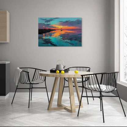 Tableau Coucher de Soleil sur l'Eau