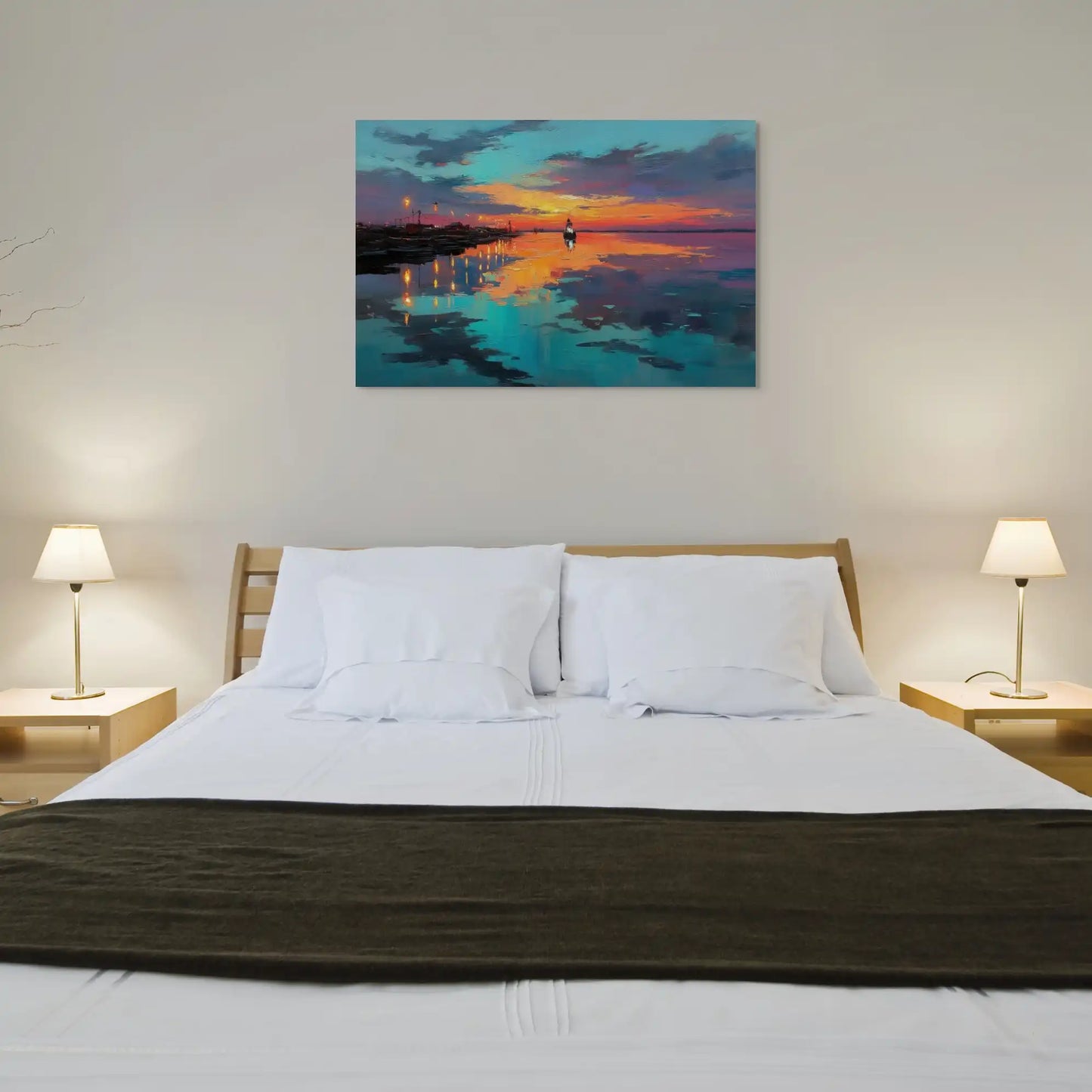 Tableau Coucher de Soleil sur l'Eau