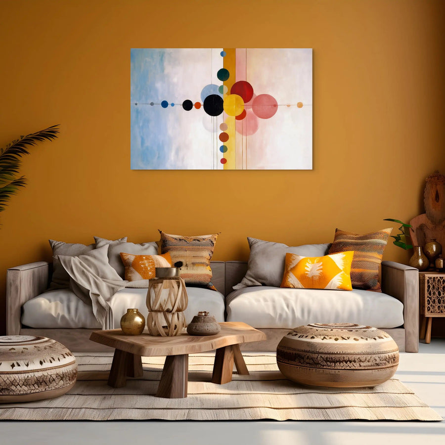 Peinture Géométrique Scandinave - Constellation Moderne