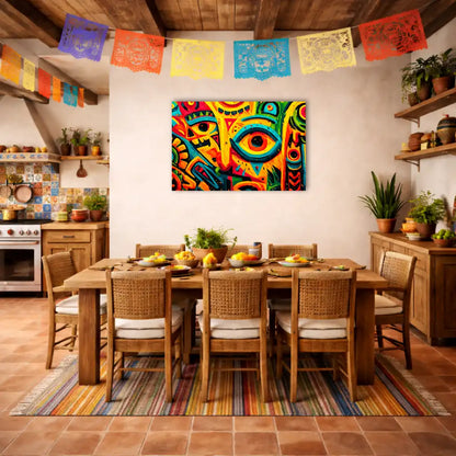 Mexikanische Street Art – Uralte Symbole – Wandbild