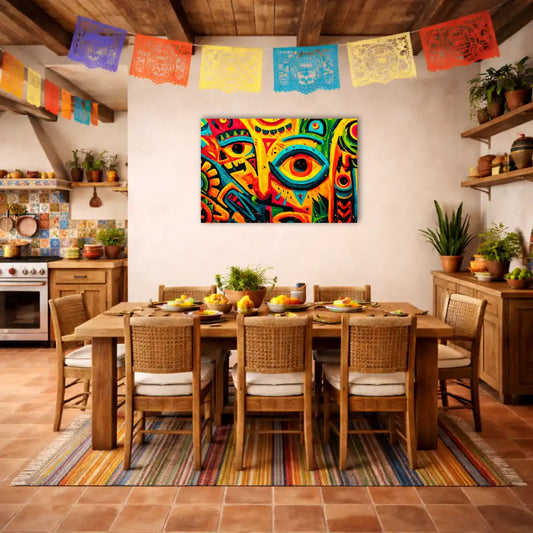 Peinture Mexicaine Street Art – Symboles Ancestraux