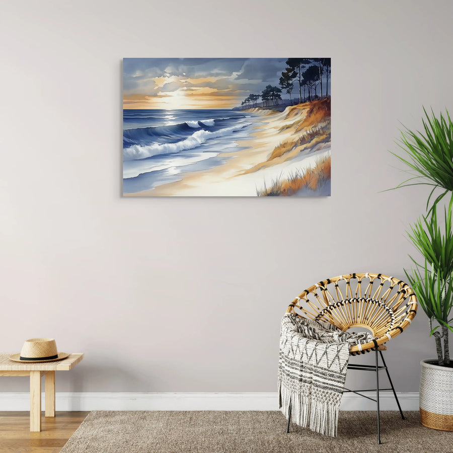 Peinture Moderne - Bord de Mer Vintage