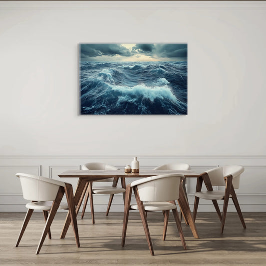 Peinture Paysage - Ocean Bleu Profond Affiches, reproductions et œuvres graphiques Art Virtuoso