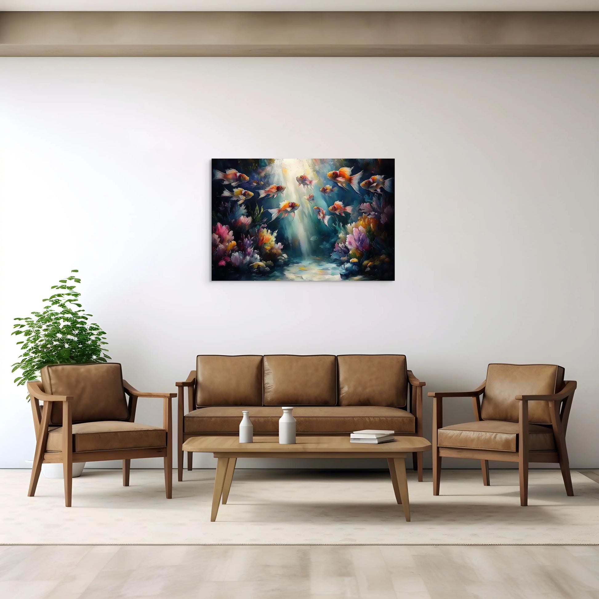 Peinture Poissons Exotiques - Voyage Aquatique Affiches, reproductions et œuvres graphiques Art Virtuoso