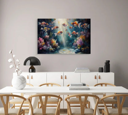 Peinture Poissons Exotiques - Voyage Aquatique Affiches, reproductions et œuvres graphiques Art Virtuoso