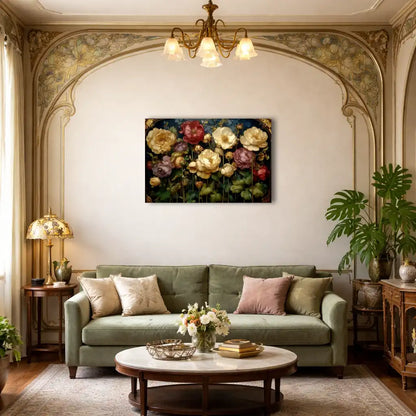 Belle Époque Rosengarten – Antiker Rosengarten – Kunstdruck