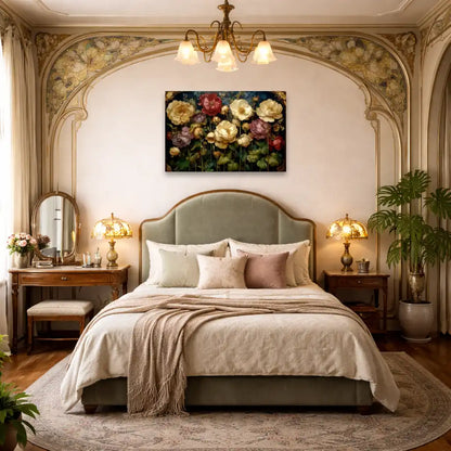 Belle Époque Rosengarten – Antiker Rosengarten – Kunstdruck