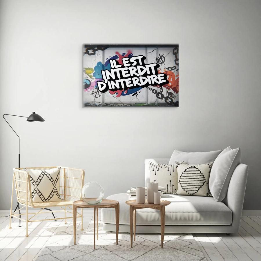 Peinture Street Art Graffiti - Il Est Interdit d'Interdire