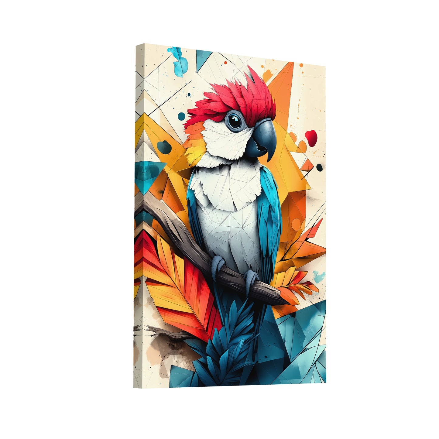 Product Hero 3D WebP Perroquet Peinture Acrylique - Art Virtuoso